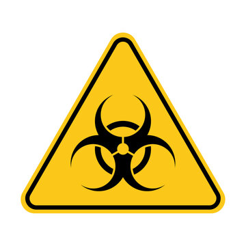Biohazard sign. International biohazard symbol. U+2623. Vector illustration.