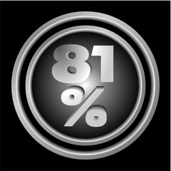 icon, button number 81%