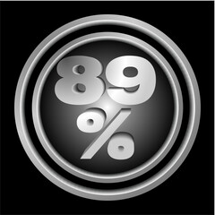 icon, button number 89%
