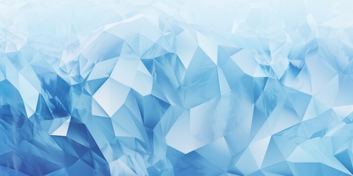 Iceberg Creative Abstract Geometric Texture. Screen Wallpaper. Digiral Art. Abstract Bright Surface Geometrical Horizontal Background. Ai Generated Vibrant Texture Pattern.