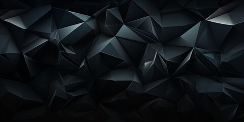 Obsidian Stone Creative Abstract Geometric Texture. Screen Wallpaper. Digiral Art. Abstract Bright Surface Geometrical Horizontal Background. Ai Generated Vibrant Texture Pattern.