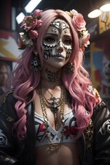 Alluring Performance Skull - Generative AI




