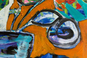 Detail of the Painting as a Background