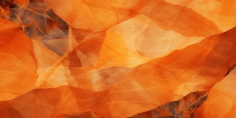 Orange Marble Creative Abstract Geometric Texture. Screen Wallpaper. Digiral Art. Abstract Bright Surface Geometrical Horizontal Background. Ai Generated Vibrant Texture Pattern.