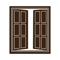 Wooden window icon
