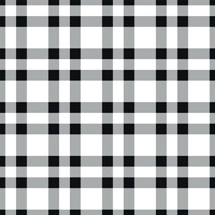 Vector seamless pattern of checkered plain texture isolated on white background