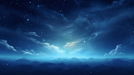 starry night sky - obrazy, fototapety, plakaty