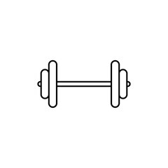 Barbell Icon. Bodybuilder Equipment, Gym Symbol.   