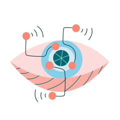 Technology eye with AI. Cyborg eye - 649506500