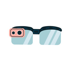 VR Glasses or virtual reality helmet. - 649506721