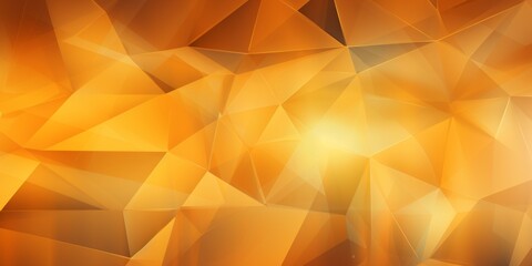 Fototapeta premium Yellow Sapphire Crystal Creative Abstract Geometric Texture. Screen Wallpaper. Digiral Art. Abstract Bright Surface Geometrical Horizontal Background. Ai Generated Vibrant Texture Pattern.