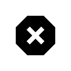 Obraz premium Cancel Icon. Reject, Refuse Symbol - Vector.