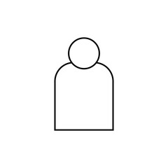Contact  Icon. Contact Person, Personal Symbol - Vector, Applied for Design, Presentation, Website or Apps Elements.