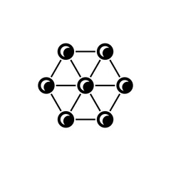 Atom, Molecule Icon - Vector, Sign and Symbol for Design, Presentation, Website or Apps Elements.