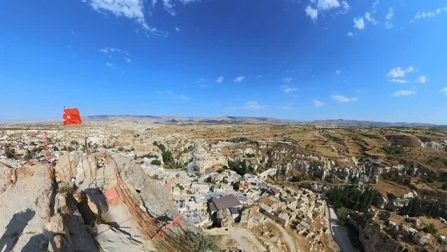 Cappadocia Ortahisar Castle of Turkey served various purposes throughout its existence, from a defensive stronghold to a place of refuge for local inhabitants during times of conflict.