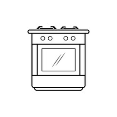 Stove, Oven Icon. Home Appliance - Vector Illustration for Design and Websites, Presentation or Application.