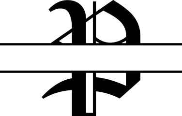 Personalized Name Alphabet SVG design for print-on-demand