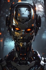 Eerie Robot Face - Generative AI




