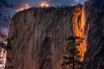 Foto op Canvas The Firefall on El Capitan, Yosemite National Park, California © Stephen