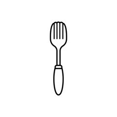 Utensil Icon. Cutlery, Kitchenware Culinary Symbol - Vector. 