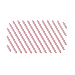 Rectangle shape, pink gradient 3d rendering.