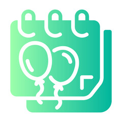 birthday Gradient icon