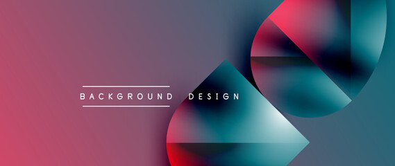 Minimalistic geometric backdrop showcasing metallic circles and squares, embodying understated elegance. Reflective surfaces and precise forms create harmonious blend of simplicity and sophistication