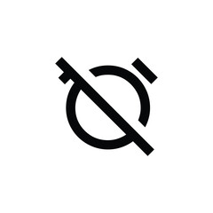 alarm off icon, alarm, time, wake up, morning, element for design, white background