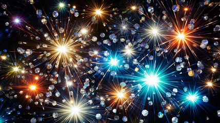 Fototapeta premium Sparkling Bauble Burst