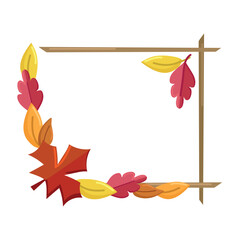 Fall frame design vector illustration