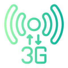 connection gradient icon