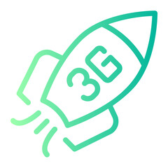 rocket gradient icon