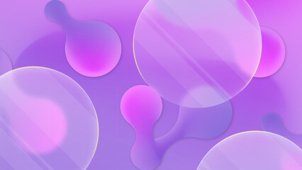 Purple Glassmorphic Tranquility: Simple Glassmorphism Background