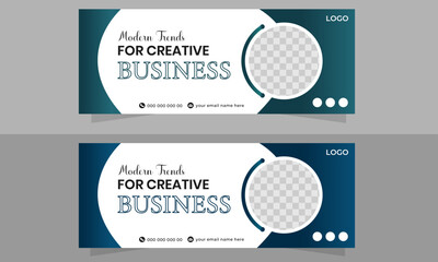 Creative corporate business marketing social media Facebook cover banner design marketing promotion timeline cover post template.
