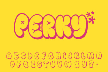 Alphabet Streetwear Graffiti Cartoon Vector © JayaSenantiasa