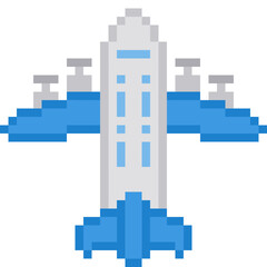 Plane Pixel Art Icon