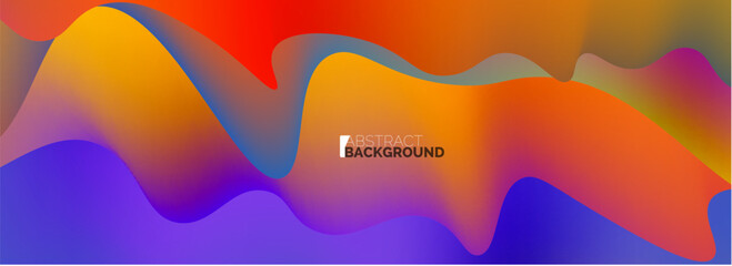 Obraz premium Waves with liquid colors dynamic abstract background for covers, templates, flyers, placards, brochures, banners