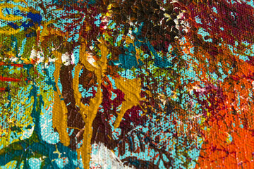 Detail of the Painting as a Background