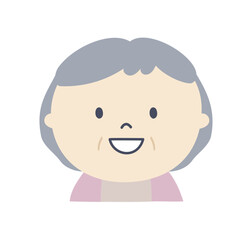 smiling elderly lady