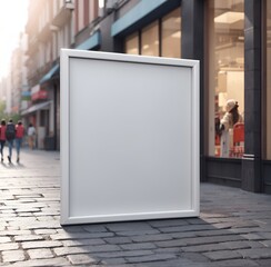 Street billboard mockup