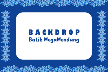 Backdrop Design Motif Batik megamendung