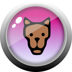 head's dog inside the emblem