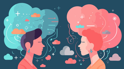 Concept vector illustration of LLM (Large Language Models).	
