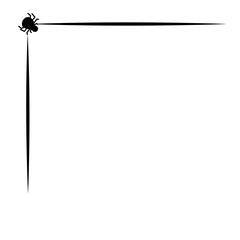 spider and spider web for Halloween