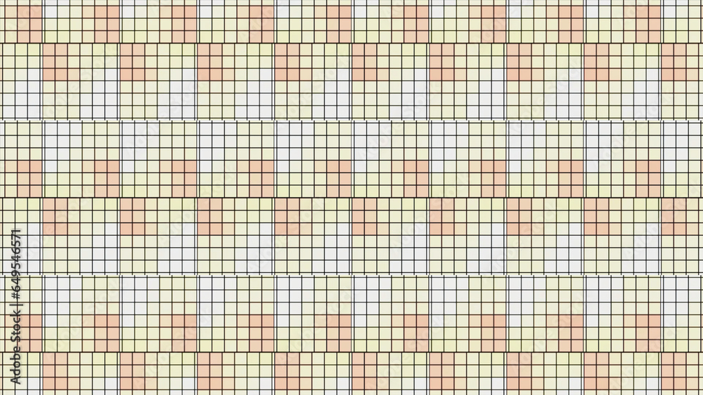 Poster mosaic pattern with lots of squares. motion. background with pattern of lines and grid with squares.