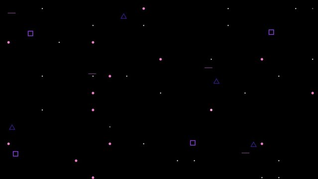 Super cool posterize frames multi shapes geometrical slideshow background