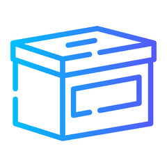 ballot Line Gradient Icon