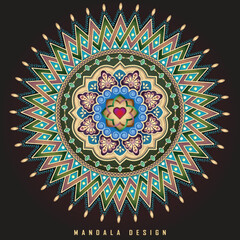 Abstract spiritual symbol motif