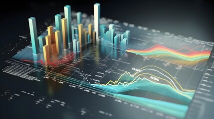 Fototapeta na wymiar Statistics, Business Market Data And Infographics. business and market data analysis, reports, bar stats, charts and diagrams.