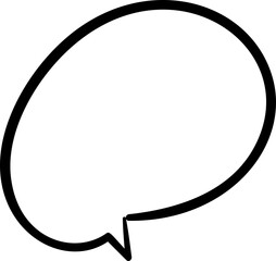 Fototapeta premium Cute hand drawn speech bubble element